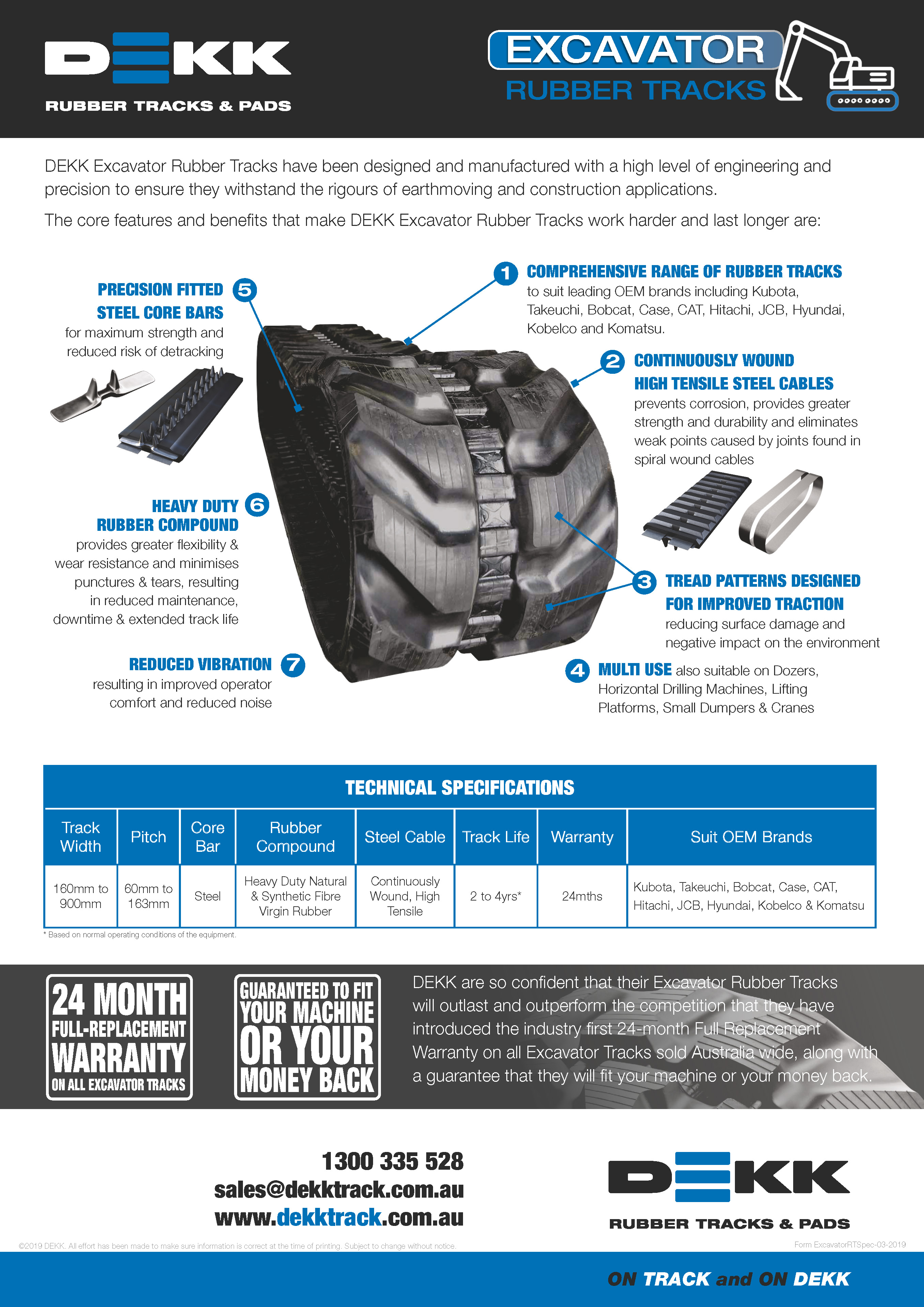 Excavator Rubber Tracks